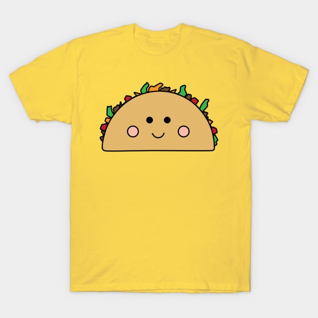 Smiling Taco T-Shirt by Gold Star Creative